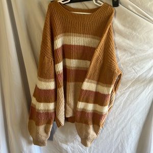 Size small sweater with over sized sleeves